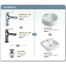 将图片加载到图库查看器,MOCHA Bathroom Basin + Sink Tap [Package)