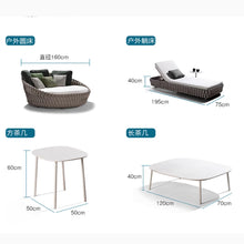 Muatkan imej ke dalam penonton Galeri, Bolton Designer Rattan Outdoor Furniture Balcony Set