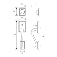 将图片加载到图库查看器,SCHLAGE F SERIES Handleset / Gripset - Addison