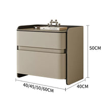 Muatkan imej ke dalam penonton Galeri, Hilario Soft Padding Leather Standalone Bedside Table