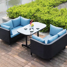 Muatkan imej ke dalam penonton Galeri, Patton Rattan Outdoor Balcony Furniture With Coffee Table
