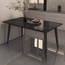 将图片加载到图库查看器,Hale Matte Slate Black Legs Dining Table 1.2m to 1.6m