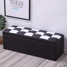 将图片加载到图库查看器,Catrin PU Leather Storage Bench Shoe Seat