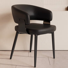 Muatkan imej ke dalam penonton Galeri, Foley Mid Back Rest Arm PU Dining Chair