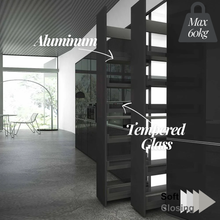 将图片加载到图库查看器,MIRAI 6 Tier Side Mounted Tall Aluminium Larder With Soft Closing