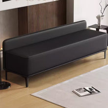 Muatkan imej ke dalam penonton Galeri, Arias Shoe Wearing PU Leather Bench