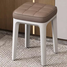 Muatkan imej ke dalam penonton Galeri, Ellena PU Leather Cushion Stackable Stool