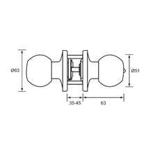 将图片加载到图库查看器,SCHLAGE T Series Tubular Knobset - Corona