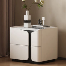 将图片加载到图库查看器,Karyn Italian Design PU Leather Beside Table