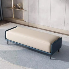 将图片加载到图库查看器,Kline Designer Lounge PU Leather Bench Fitting Room