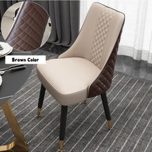 Muatkan imej ke dalam penonton Galeri, Chaim PU Leather High Back Rest Dining Chair