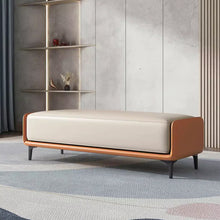 将图片加载到图库查看器,Kline Designer Lounge PU Leather Bench Fitting Room