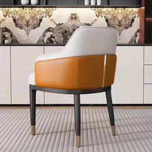 Muatkan imej ke dalam penonton Galeri, Robert Gold Line PU Leather Dining Chair