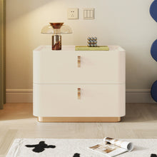 Load image into Gallery viewer, Nolan Saddle Leather Modern Wood Nightstand
