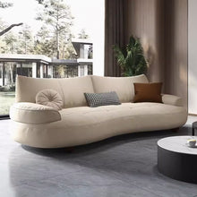 Muatkan imej ke dalam penonton Galeri, Cruz Designer Tech Fabric Curve Sofa