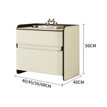 Muatkan imej ke dalam penonton Galeri, Hilario Soft Padding Leather Standalone Bedside Table