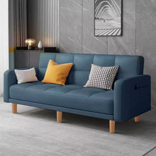 将图片加载到图库查看器,Filipo Checkecked Fabric Sofa With Side Pocket With Pillow