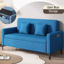 将图片加载到图库查看器,Marino Storage Fabric Sofa with Side Pocket and Pillow