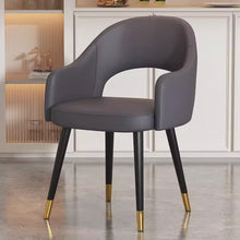将图片加载到图库查看器,Rubio Italian Design Black Gold Leg Dining Chair