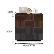 Muatkan imej ke dalam penonton Galeri, Lucille Box Weave Wooden Bedside Table