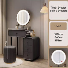 Muatkan imej ke dalam penonton Galeri, Stephanie Sleek Design Dressing Table Set 0.5m to 1m