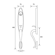 将图片加载到图库查看器,SCHLAGE FA SERIES Handleset / Gripset - Ashcroft