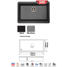 Load image into Gallery viewer, CAVARRO Granite Workstation Sink