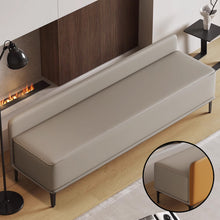 Muatkan imej ke dalam penonton Galeri, Arias Shoe Wearing PU Leather Bench