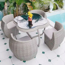 Muatkan imej ke dalam penonton Galeri, Camacho Rattan Villa Compact 4 Seater Balcony Outdoor Furniture