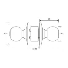 将图片加载到图库查看器,LOCGUARD Cylindrical Knobset GY100 Series