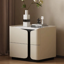 将图片加载到图库查看器,Karyn Italian Design PU Leather Beside Table