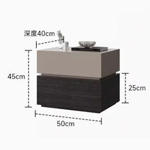 Muatkan imej ke dalam penonton Galeri, Knox Designer Dual Color Wood Bedside Table