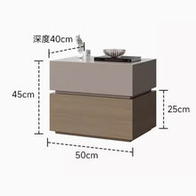 Muatkan imej ke dalam penonton Galeri, Knox Designer Dual Color Wood Bedside Table