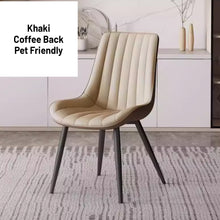 Muatkan imej ke dalam penonton Galeri, Pacheco PU Leather Cushion Luxury Dining Chair