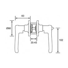 将图片加载到图库查看器,SCHLAGE T Series Tubular Left/Right Handed Lever - LaSalle