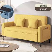 将图片加载到图库查看器,Marino Storage Fabric Sofa with Side Pocket and Pillow