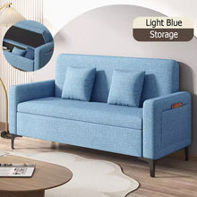 将图片加载到图库查看器,Marino Storage Fabric Sofa with Side Pocket and Pillow