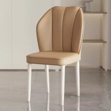 Muatkan imej ke dalam penonton Galeri, Kyan Designer Backrest Cream Leg Dining Chair