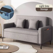 将图片加载到图库查看器,Marino Storage Fabric Sofa with Side Pocket and Pillow