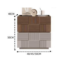 Muatkan imej ke dalam penonton Galeri, Lucille Box Weave Wooden Bedside Table