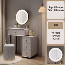 Muatkan imej ke dalam penonton Galeri, Stephanie Sleek Design Dressing Table Set 0.5m to 1m