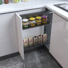 Load image into Gallery viewer, MIRAI Side Pull Out Basket With Undermount Soft Closing Slide - Dark Grey