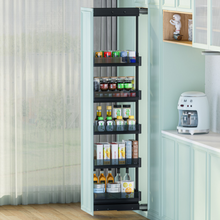 将图片加载到图库查看器,MIRAI Aluminium Tall Unit Pull Out Basket With Soft Closing Slide - Dark Grey