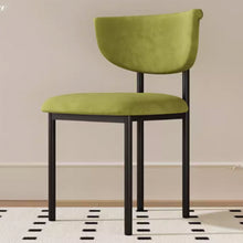 Muatkan imej ke dalam penonton Galeri, Jade Premium Velvet Fabric Dining Chair
