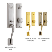 将图片加载到图库查看器,SCHLAGE FA SERIES Handleset / Gripset - Monaco