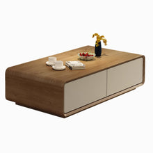 Muatkan imej ke dalam penonton Galeri, Koch Rounded Minimalist Wood Coffee Table