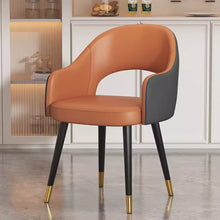 将图片加载到图库查看器,Rubio Italian Design Black Gold Leg Dining Chair