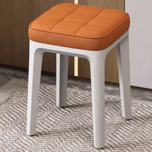 Muatkan imej ke dalam penonton Galeri, Ellena PU Leather Cushion Stackable Stool