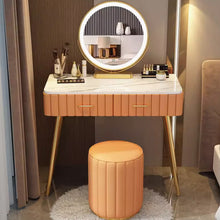 Muatkan imej ke dalam penonton Galeri, Oliwia Solid Wood Japanese Modern Dressing Table Set 0.8m to 1m