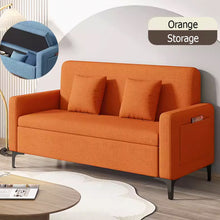 将图片加载到图库查看器,Marino Storage Fabric Sofa with Side Pocket and Pillow